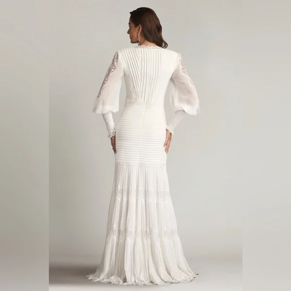 TADASHI SHOJI - NYSSA BISHOP SLEEVE GOWN - Picture 4 of 6